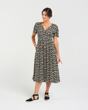 Gigi V Neck Dress | Blackstone