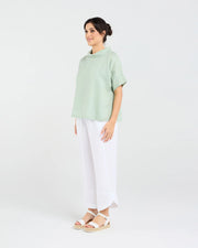 Claire Roll Neck Top | Mint | Blackstone