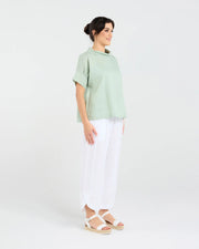 Claire Roll Neck Top | Mint | Blackstone