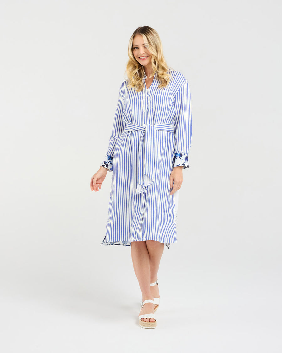 Margot Print Back Shirt Dress | Blackstone