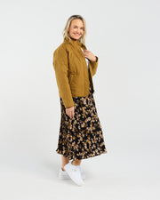 Helene Quilted Jacket | Mustard | Blackstone