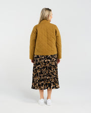 Helene Quilted Jacket | Mustard | Blackstone