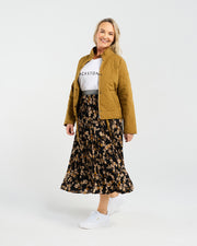 Helene Quilted Jacket | Mustard | Blackstone