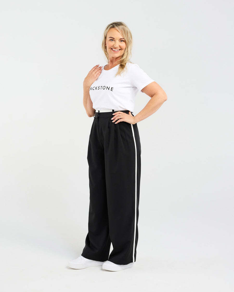 Frankie Pleat Pant | Black | Blackstone