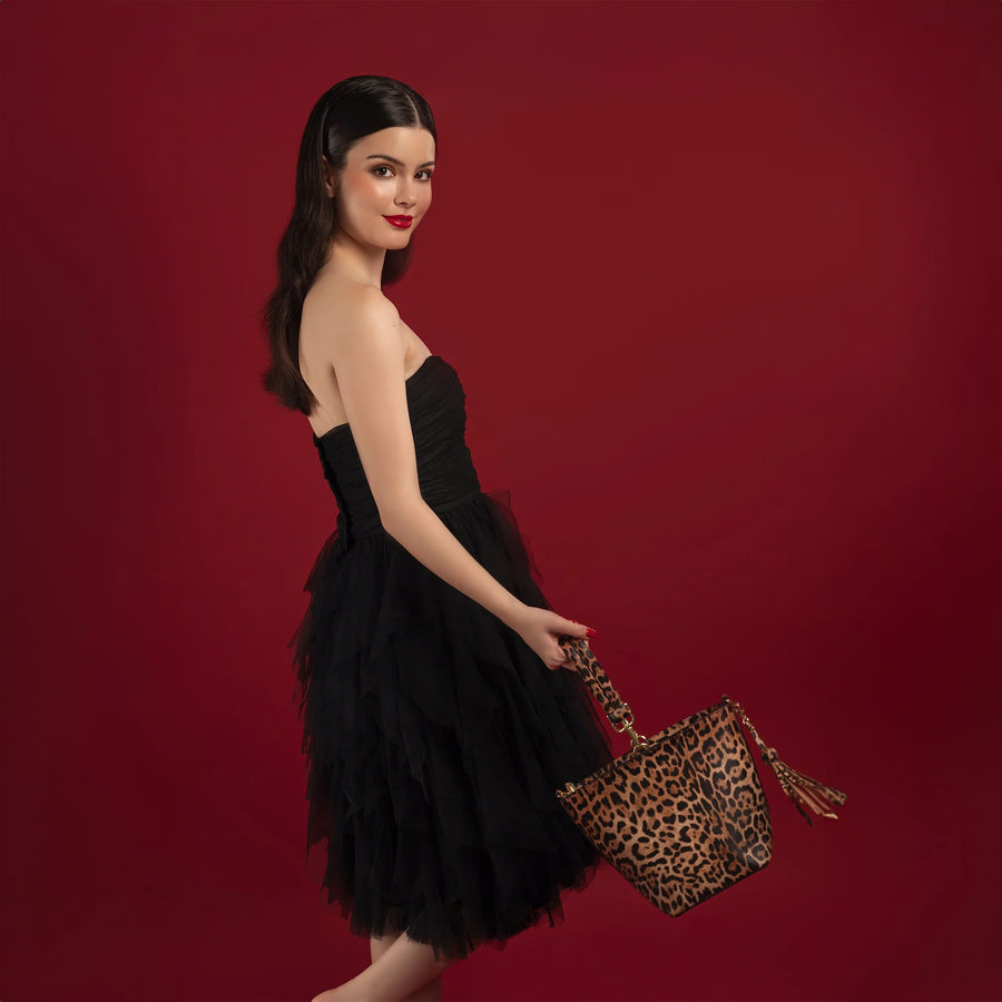 Noora Crossbody | Leopard/Jade | Desti Saint