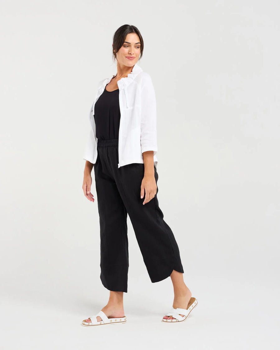 Victoria Zip Jacket | White | Blackstone