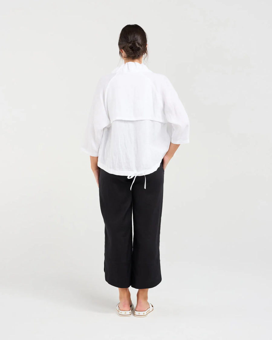 Victoria Zip Jacket | White | Blackstone