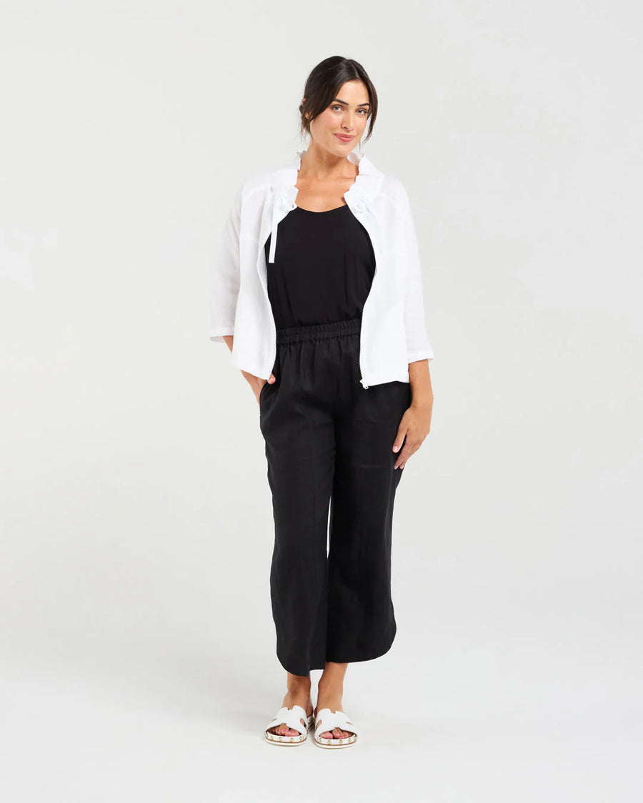 Victoria Zip Jacket | White | Blackstone