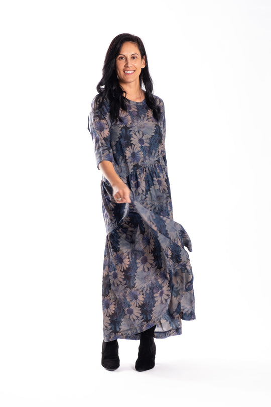 Angled Dress | Blooming Blue | Jellicoe