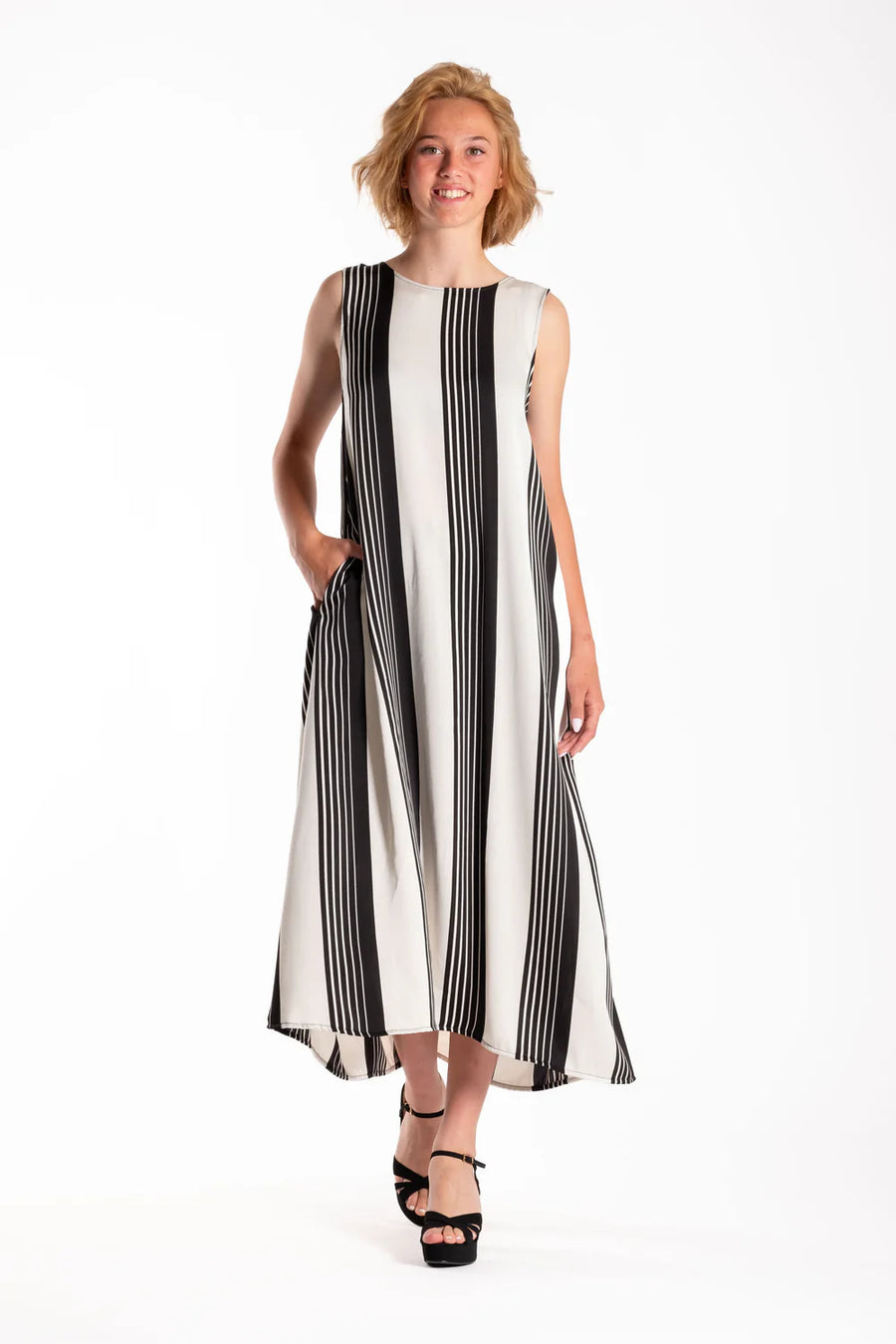 Tasmin Dress | Divided Stripes | Deeanne Hobbs