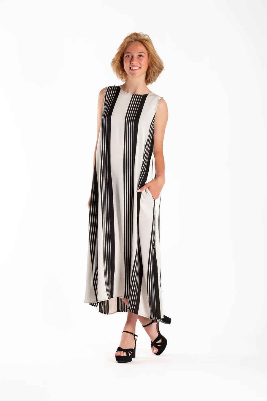 Tasmin Dress | Divided Stripes | Deeanne Hobbs