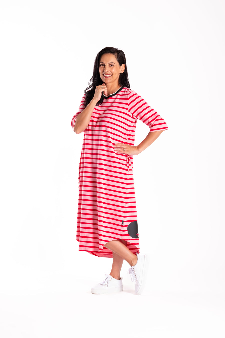 Simone Dress | Red/Pink | Jellicoe