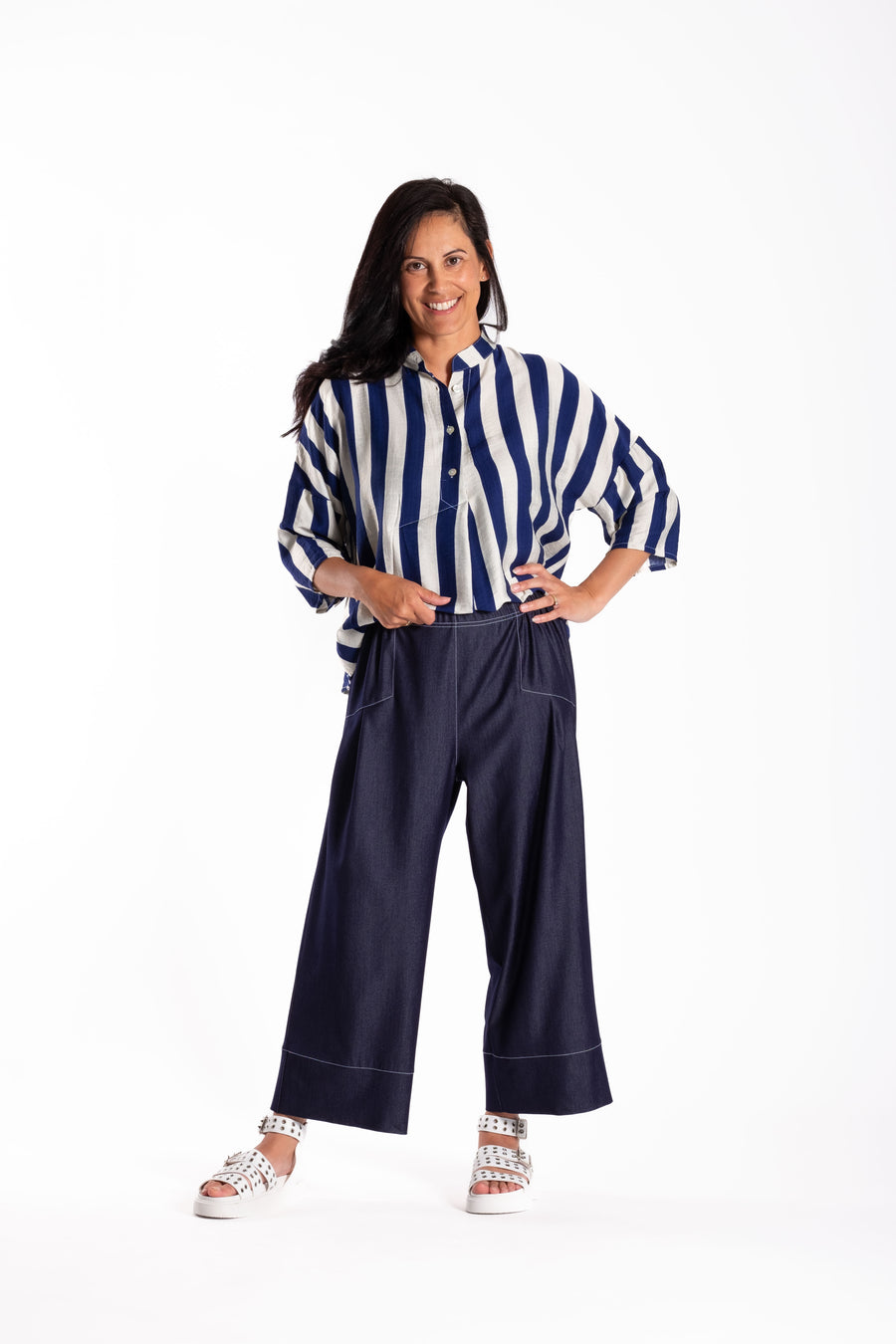 Capri Pant | Soft Denim | Jellicoe