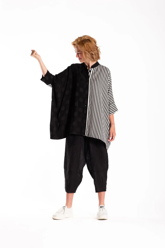 Sasha Shirt | Spotted Stripes | Deeanne Hobbs