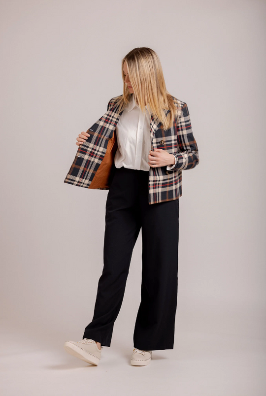 Mateo Jacket | Check | Moss