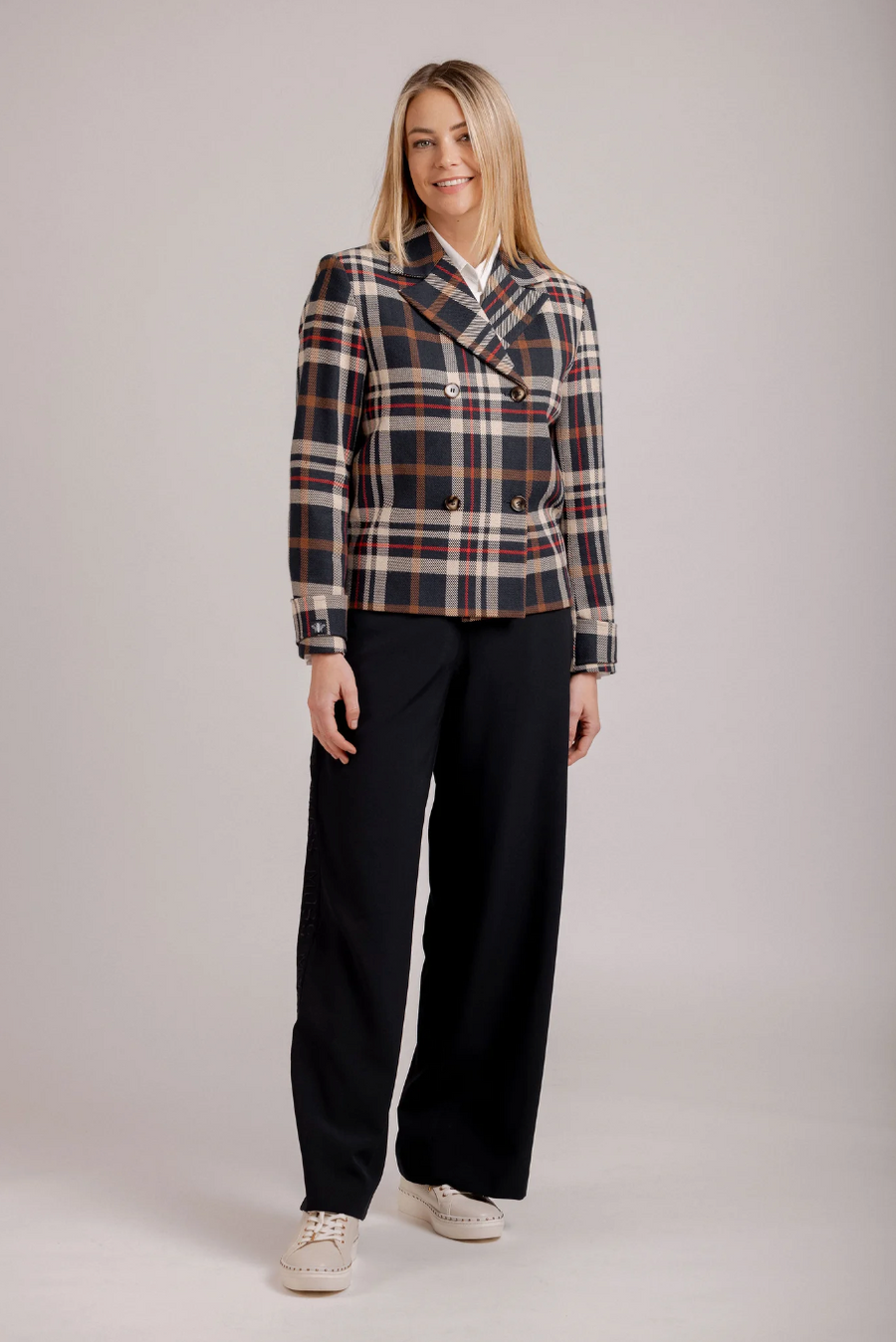 Mateo Jacket | Check | Moss