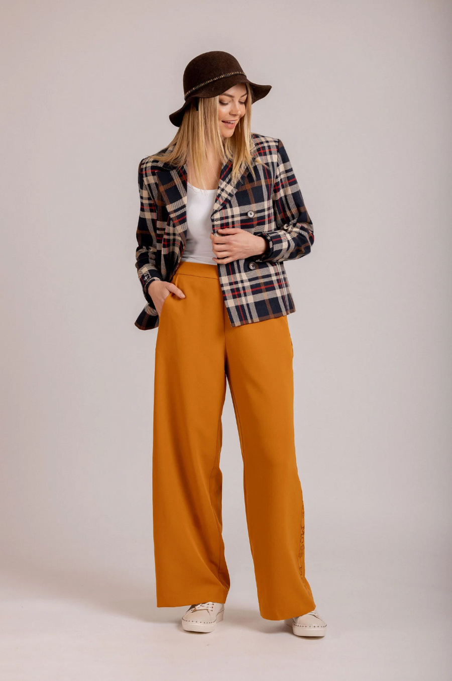 Tate Pant | Autumn Ember | Moss