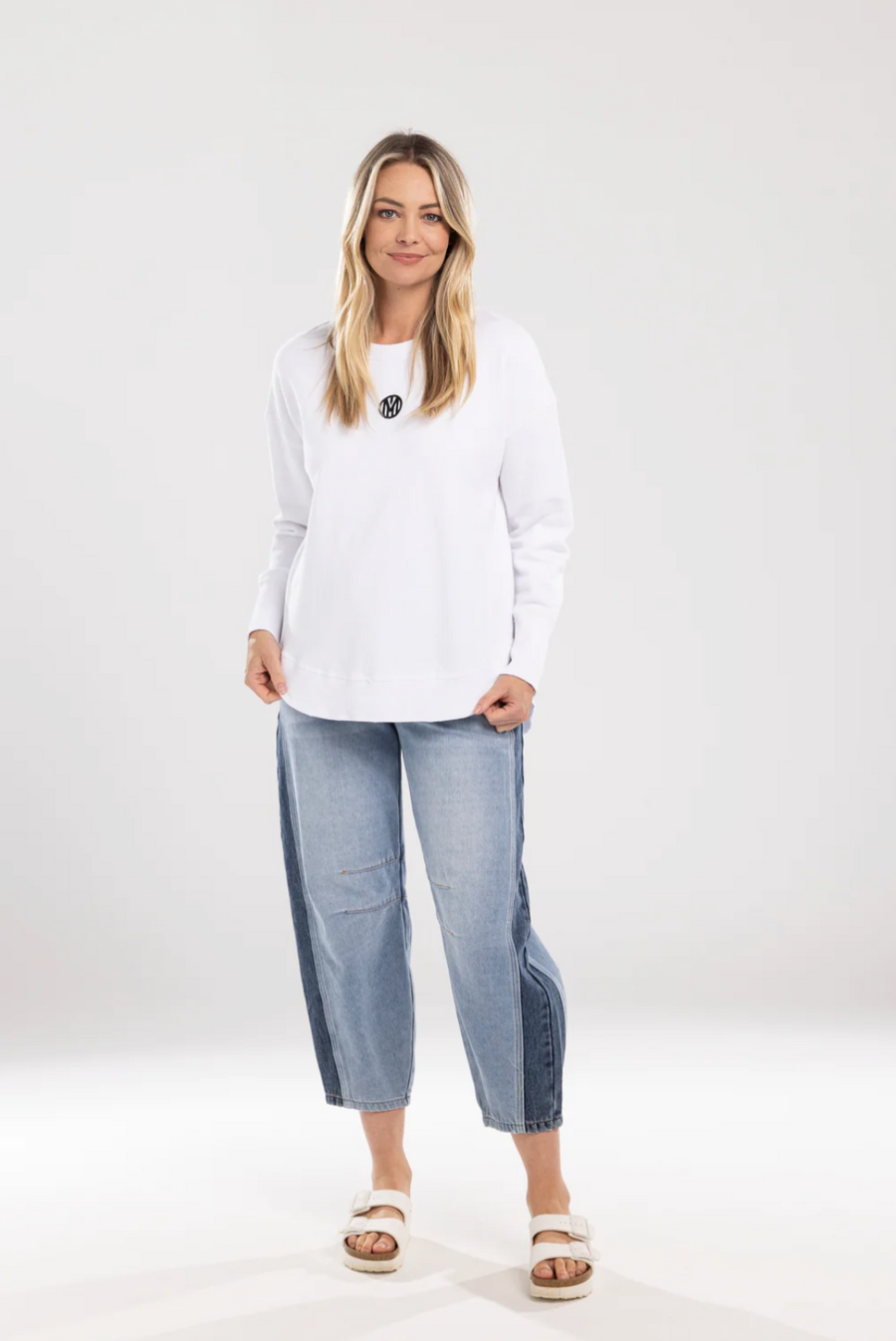 Double Denim Jean | Moss