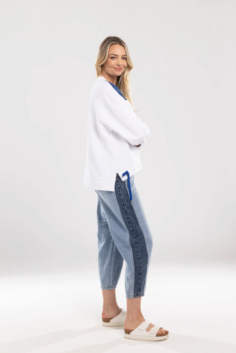 Double Denim Jean | Moss