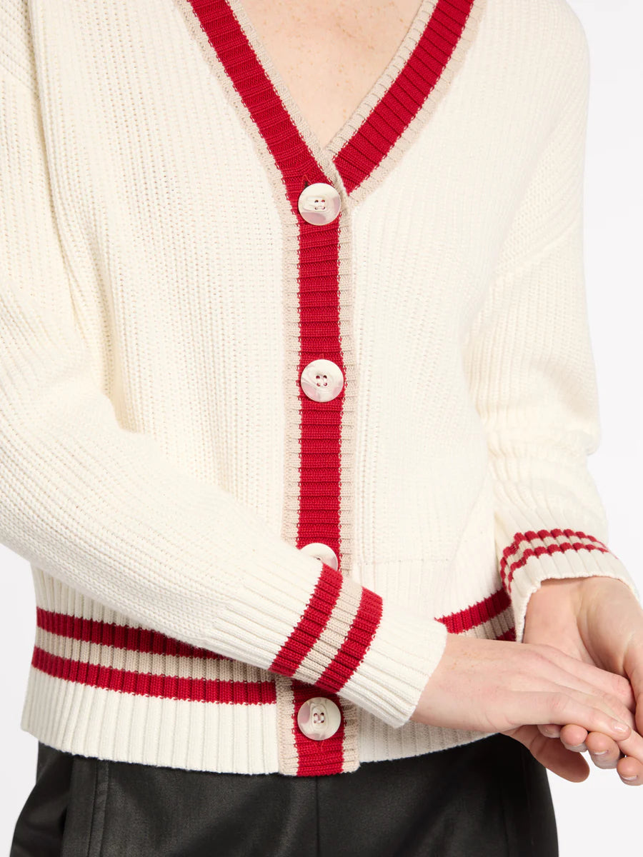 Racer Stripe Uni Cardi | Marco Polo