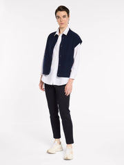 Boxy Boiled Wool Vest | Marco Polo