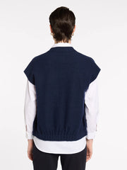 Boxy Boiled Wool Vest | Marco Polo