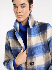 Brushed Check Coat | Marco Polo
