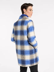 Brushed Check Coat | Marco Polo