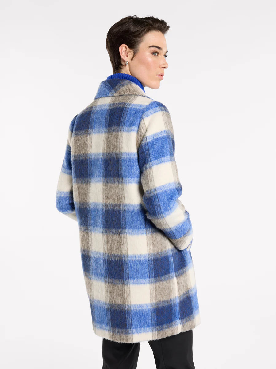 Brushed Check Coat | Marco Polo
