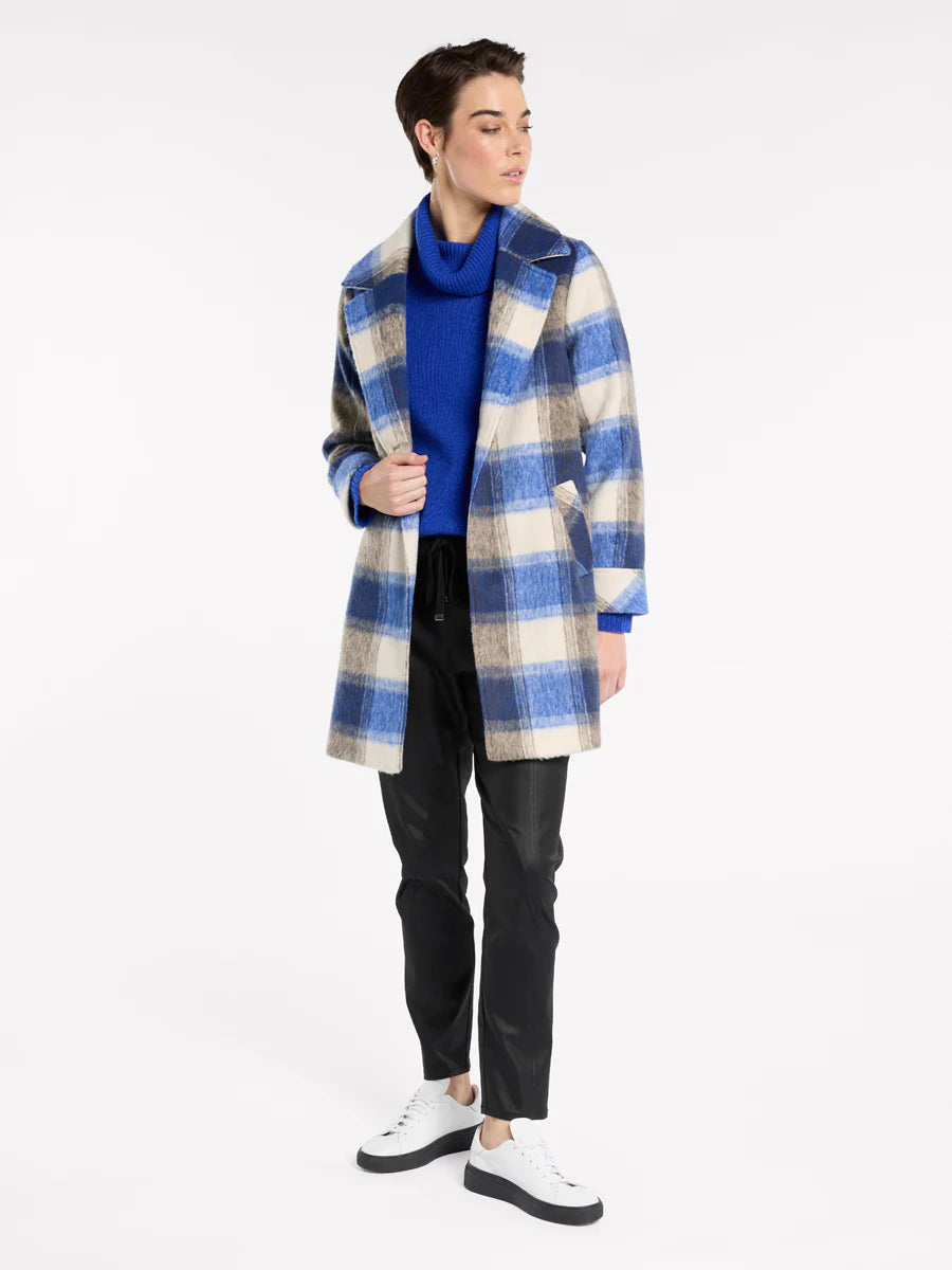 Brushed Check Coat | Marco Polo