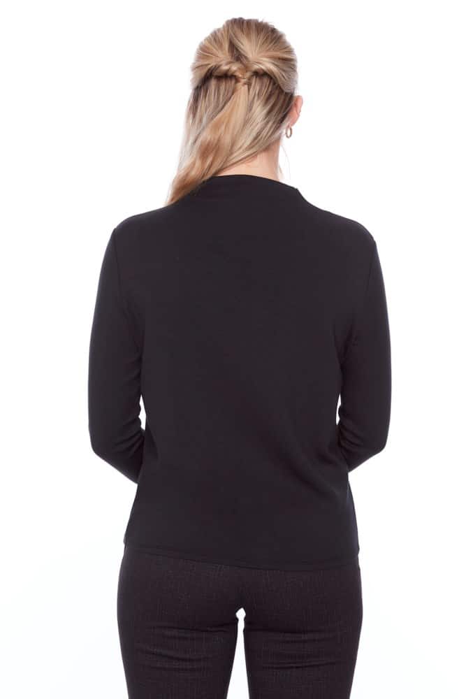 Butter Turtleneck Top | Black | UP!