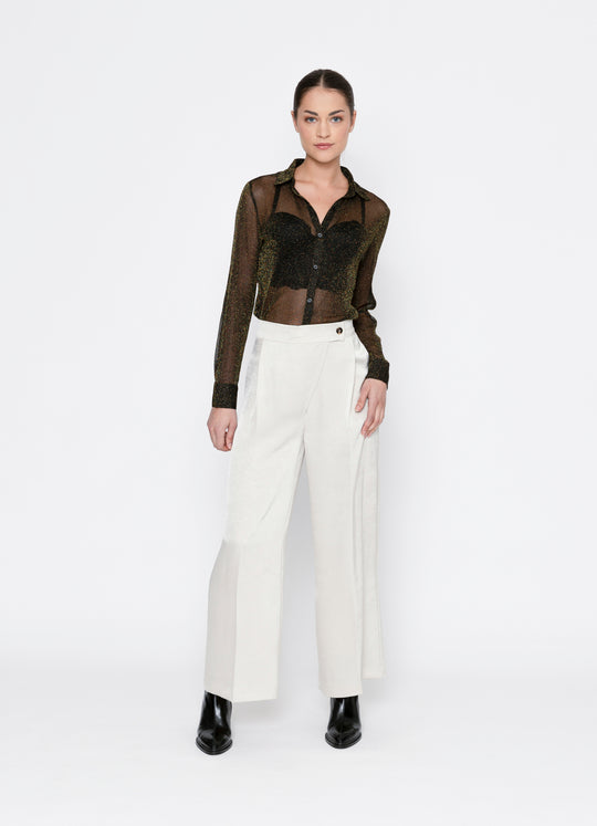 Luna Shirt | Gold Lurex | Two by Two Essentials