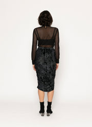 Audrey Skirt | Glitch Print | Blacklist
