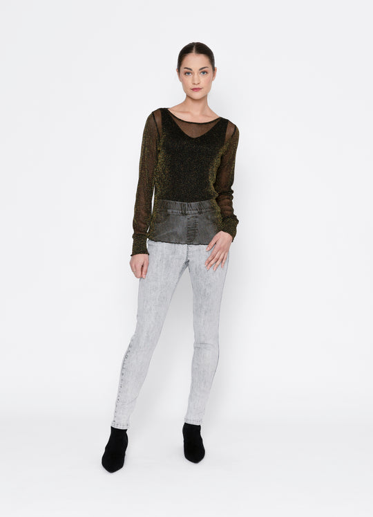 Solari Top | Gold Lurex | Two By Two Essentials