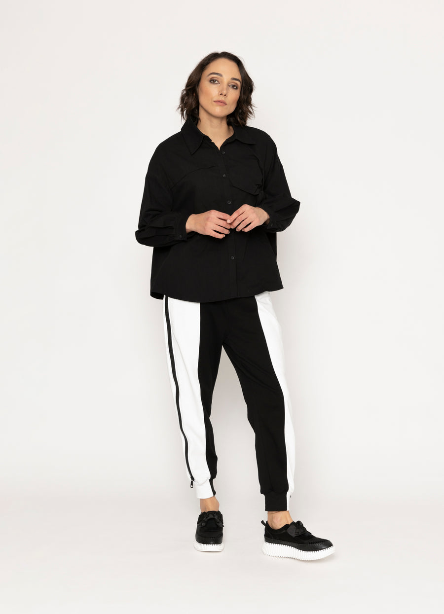 Hoy Pant | Black + White | Blacklist