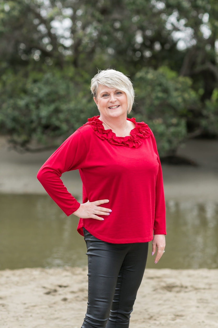 Frill Neck Top | OBR
