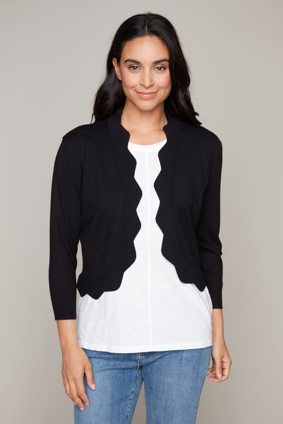 7824 Knit Cardi | Carre Noir