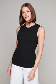 7852 Woven Top | Carre Noir
