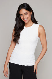 7852 Woven Top | Carre Noir