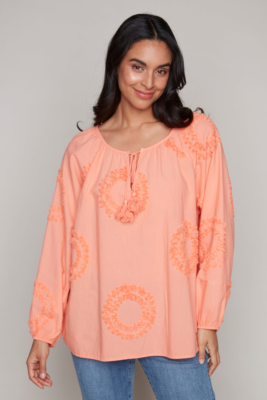 7883 Woven Top | Carre Noir