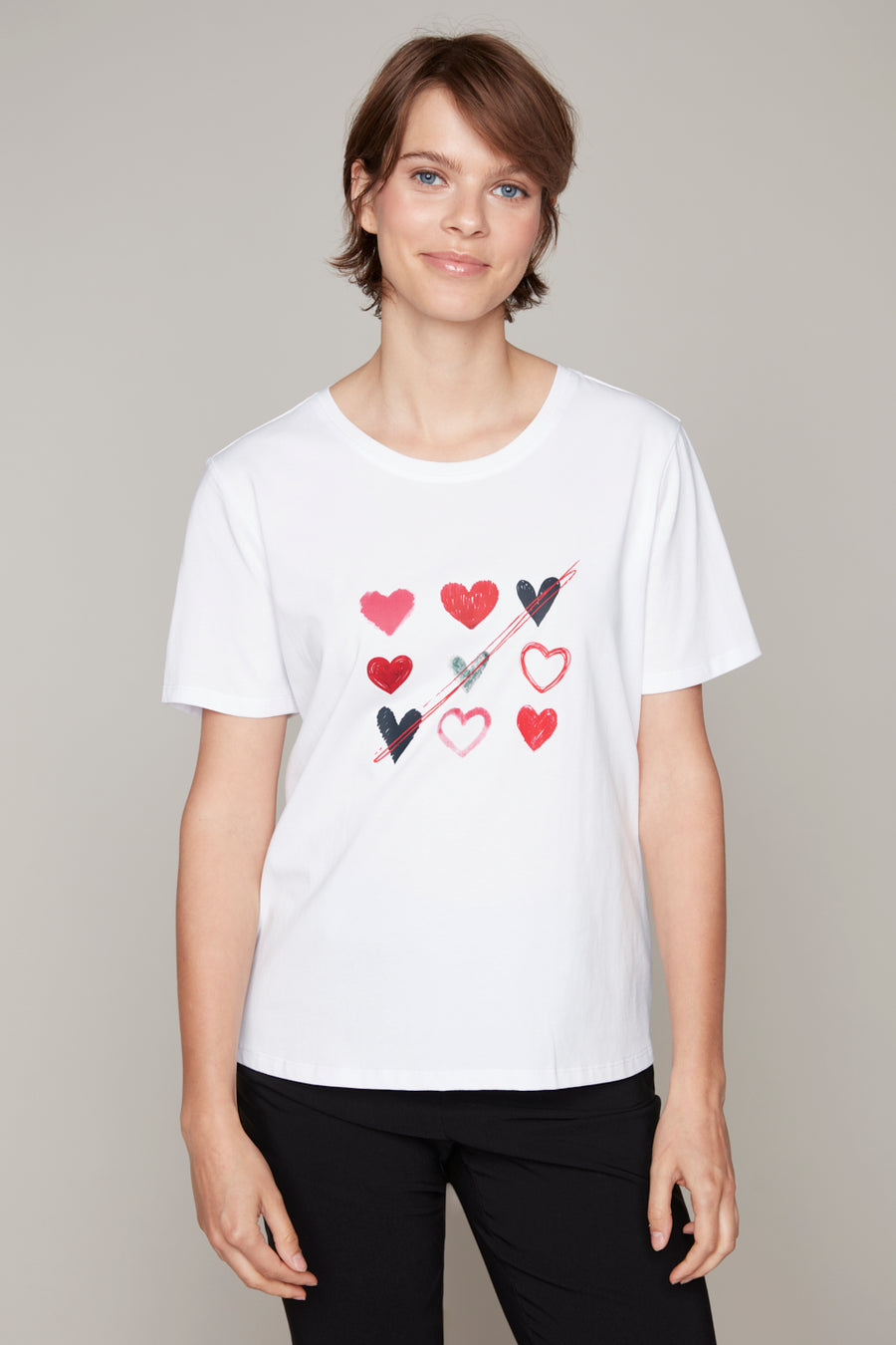 7911 Heart Tee | Carre Noir