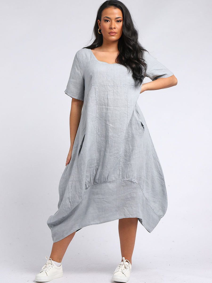Ava Dip Hem Dress | Beau
