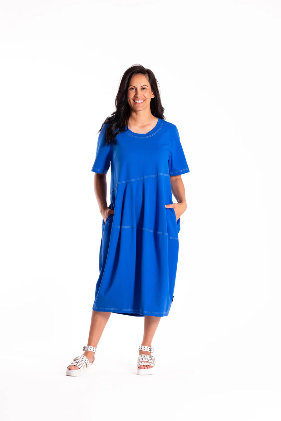 Chelsie Dress | Jellicoe | Cobalt