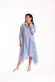 Empire Shirt Dress | French Blue | Jellicoe