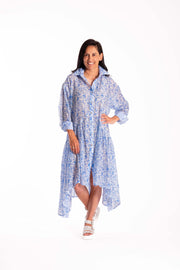 Empire Shirt Dress | French Blue | Jellicoe