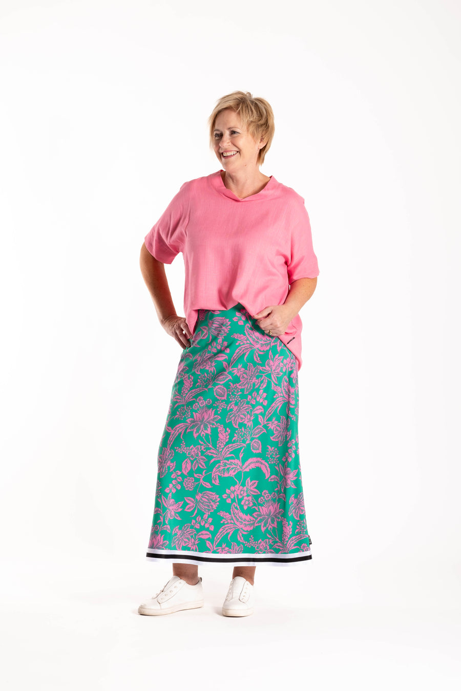 Bias Skirt | Pink Jungle | Jellicoe