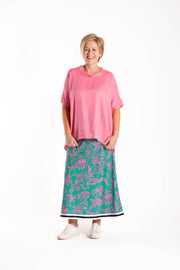 Bias Skirt | Pink Jungle | Jellicoe