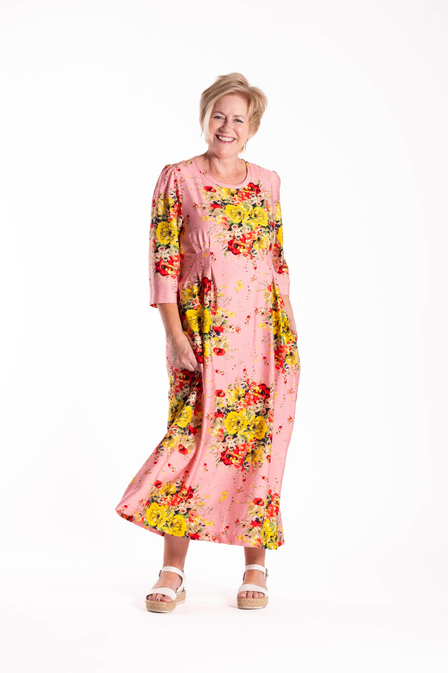 Pleated Dress | Luminous Floral | Jellicoe