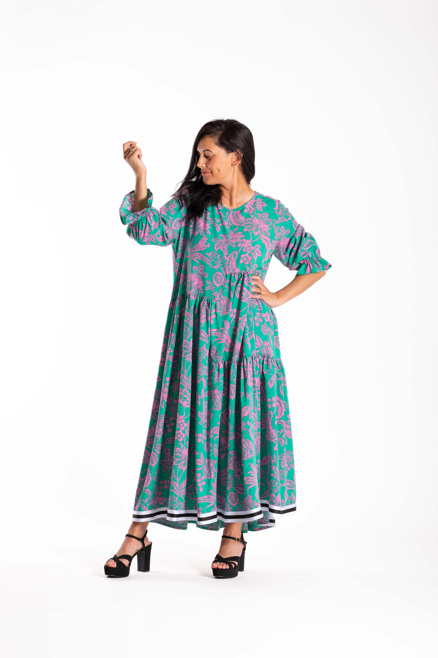 Patrice Dress | Pink Jungle | Jellicoe