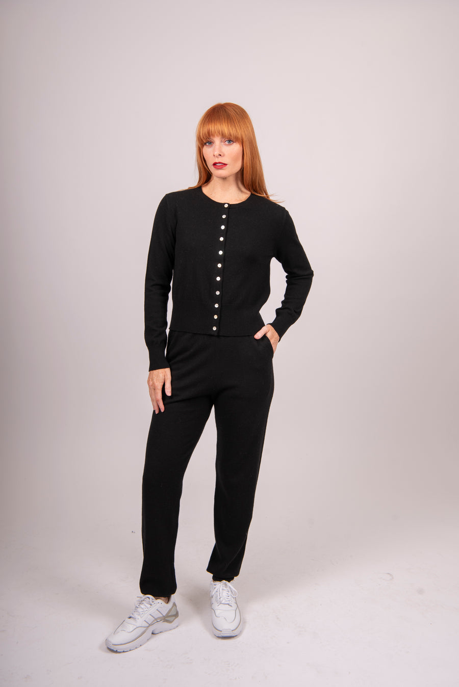 Cropped Cardi | Black | Bridge and Lord